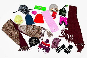 Зимние шарфы, шапки 
